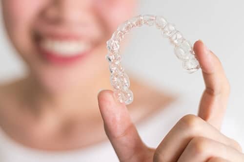 an example of a tray for orthodontics for teens and adults Invisalign